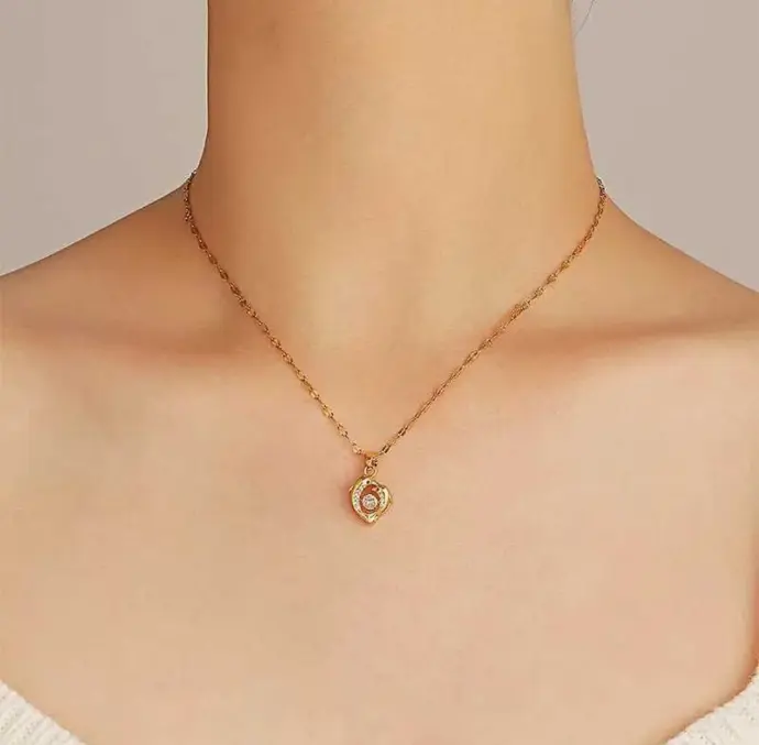 gold plated anti tarnish necklace